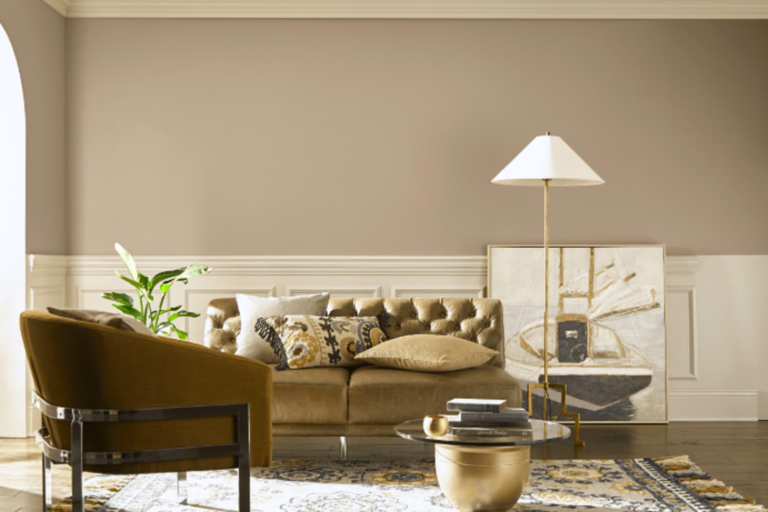 living room behr creamy mushroom